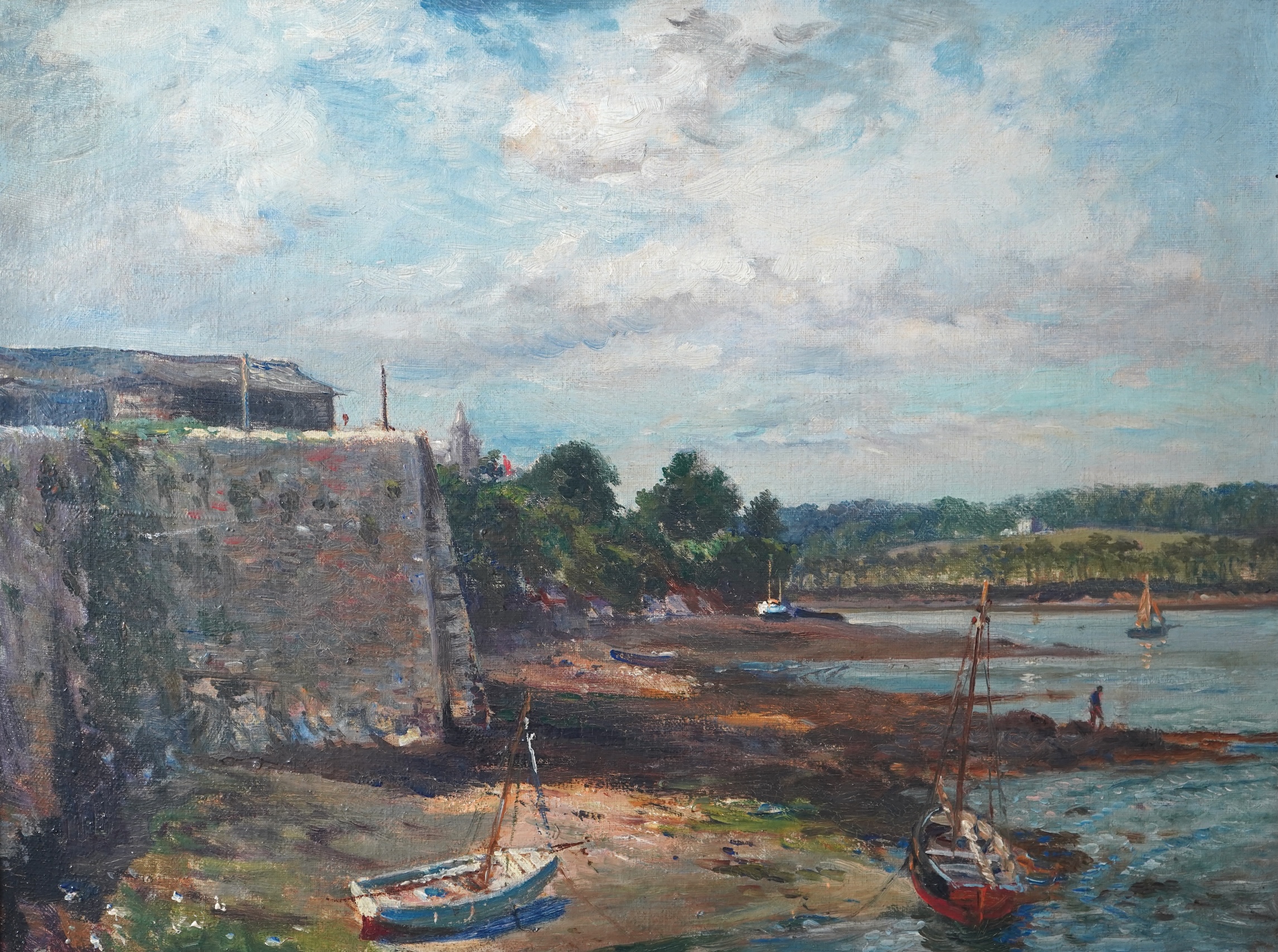 Bernard Finegan Gribble, 1872-1962, 'Antony House, Torpoint' and 'The Tamar'